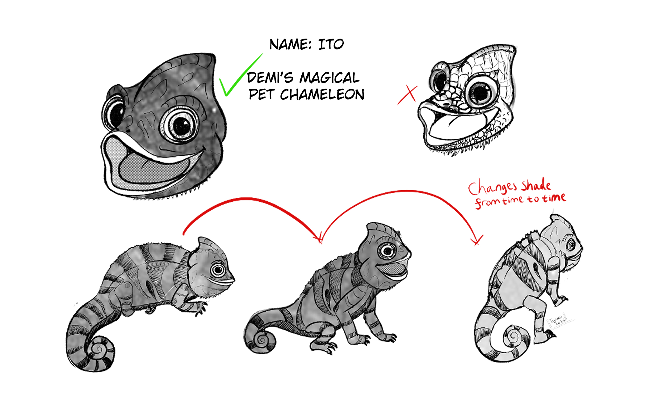 Ito  Character design sheet